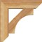 Ekena Millwork Westlake Slat Rough Sawn Bracket w/ Offset Brace, Western Red Cedar, 6"W x 20"D x 20"H BKT0604X20X20WTL06RWR - alternate 3